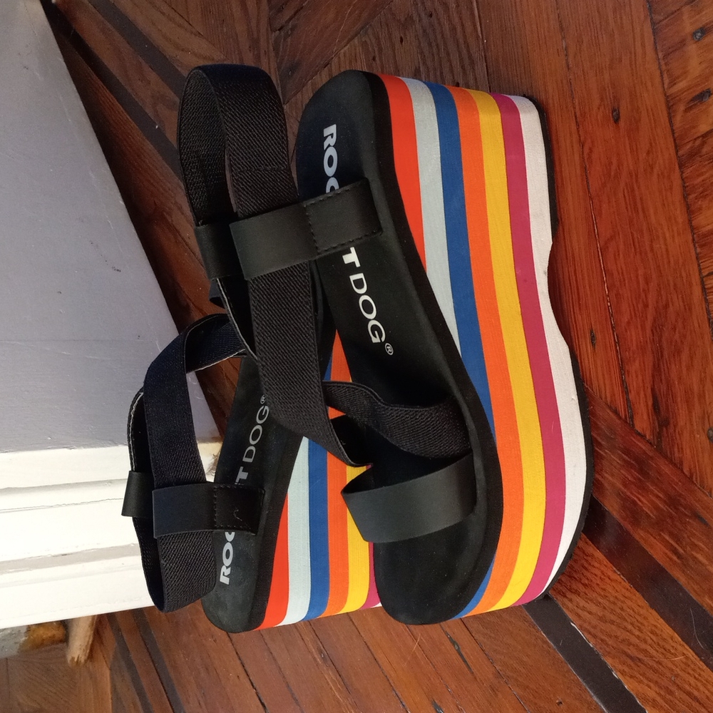Rocket Dog Rainbow Platform Sandals